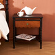 
Guangming Furniture Solid Wood Bedside Table Simple Medium-Aged North American Red Oak Bedside Table Retro Style Bedside Table 14101 Minimalist Black with Medium-Ancient Color-Bedside Table