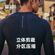 Bimax New Running Compression Long Sleeve V3 Fitness Training Sports Warm Tights Running Competition Dark Night Black Male XL