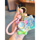 Si Jie keychain female exquisite girls exquisite bag ornaments fashionable personalized male car keychain pendant couple dream starry sky bear - black