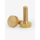 
Ice-energy brass hand-tight screw copper knurled large flat head hand-tight screw large round head hand-tight adjusting screw GB835 M3*4 (head diameter 9 thick 3) (10 pieces)