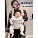 CUBY strap baby front-held lightweight baby waist stool hugs and holds out simple breathable baby-carrying artifact light gray mesh style