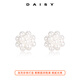 DAISY DREAM999 pure silver millet pearl flower ball earrings for women 2025 new temperament earrings niche high-end earrings 999 silver pearl flower ball earrings