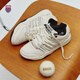 Kswiss [Même style pour le spectacle] Chaussures sportives pour hommes et chaussures pour femmes chaussures à bas à haut décontractées en cuir rétro SI-18 SLAM 8381 9275-202 Asparagus blanc / pur noir et le même style des femmes 37 est petite, recommandée pour prendre une taille plus grande