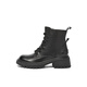 Senda Martin Boots para mujeres Año Nuevo Invierno Compañero Invierno Siguiente Motocicleta Botas cortas Cortas XFC01DD4 Negro Fleece 40