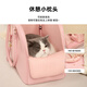wakytu英国品牌猫包外出便携包航空箱手提猫包太空舱猫箱笼狗狗宠物背包 经典黑S码【适合8斤以内】