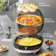Supor Electric Bainking Bart Hogar puede ser desmontable y lavable placas superior e inferior Calefacción de doble cara 1800W Freing de vapor de alto fuego 34cm 34 cm más grande y depósito de hornear depósito de hornear Machine de desayuno de desayuno de desayuno JT34RQ878/34cm.