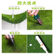 Moyi simulated lawn carpet, fake turf, green plastic enclosure, artificial grass bedding, kindergarten artificial floor mat, outdoor 20mm encrypted grass, high quality green bottom, 3 meters wide and 4 meters long