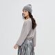 Solo el temperamento de la moda de invierno versátil cuello redondo suelto sudadera de manga larga para mujeres 12349S025 E38 Travel Bird Gray s (160) 80a