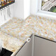 Huangsheng Kitchen Sticker Waterproof Oil-proof Self-adhesive Wall Sticker Stove Ceramic Tile Cabinet Desktop Renovation Marble Countertop Protective Film Beishajin [Thickened/Oil-resistant and dirty] 80cm (Width)*5m (Length) + Film Tool