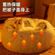 KimPets cat nest, all seasons, universal pet kitten house quilt, warm cat kennel, winter supplies, closed cat bed, soft crystal velvet (cherry blossom powder) soft wrap, diameter 60cm, suitable for pets with 30 Jin [Jin equals 0.5 kg]