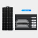 Flexible Sonnenkollektoren 100W Solar im Freien im Freien im Freien RV Camping 12V24V Batterie aufgeladen 200 W Größe 1460*695*3mm