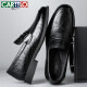 Zapatos de cuero de Cartelo para hombres zapatos casuales de negocios transpirables en verano