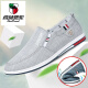 Woodpecker high-end men's shoes spring and summer old Beijing cloth shoes men's anti-depressed lazy shoes canvas shoes versatile casual shoes one-legged shoes Z58 black 41
