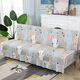 Xuxian full cover sofa cushion foldable sofa bed cover four-season universal non-slip sofa cover simple dual-purpose without armrests blue armrests 90*90