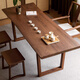 
Genji Wooden Solid Wood Dining Table Dining Table Dining Natural Side Log Large Board Table Living Room Black Walnut Tea Table Workbench 1810*(695/755/815)*44mm Natural Side Large Board Table