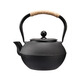 Fat Donglai same style iron teapot cast iron tea set kettle cast iron kettle retro tea brewing stove boiling teapot household Chinese style golden small kettle + filter 1 1200ml