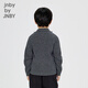 
jnby by JNBY Jiangnan cloth children's clothing wool pullover sweater thin needle single-sided autumn and winter boys and girls children 1OA310140 021/charcoal ash 110cm