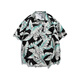 Nebel Sky Hawaiian Style Kurzärärmelblumen-Hemd Herren Sommerpaar Reisen losen Freizeittops Strandjacke Männer und Frauen HK-6622 Meizhou Island Green M (Empfohlen 110-130jin [Jin gleich 0,5 kg])