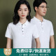 冰丝工作服t恤定制polo衫短袖翻领印logo夏季广告衫企业工衣厂服 9902墨绿色 L
