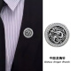 Shijun (Shijun) Herren Brosche Herrenanzug Luxusmarke Brosche High-End-Anzug Chinesisches Badge Chinesische Drachenhemdkragen Pin Pin Golden Chinese Dragon 20mm