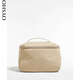 Oysho cosmetics toiletry storage bag travel portable flip handbag 14084380 107 sand color