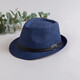 TONDIMONP straw hat British top hat spring and summer sun protection men and women beach hats travel beach sunshade jazz hat monofilament straw hat white children's hat 54cm all