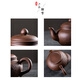 
Jingdezhen (jdz) purple clay teapot Large capacity Zhuni teapot filter teapot Chinese household single pot Kung Fu tea set Little Magpie plum pot Purple 400ml 701mL (inclusive)-800mL (inclusive)