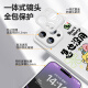 New SpongeBob Apple Couple Cell Phone Case Tempered Glass Hard Case Silicone Soft Border Anti-fall Lens Fully Covered Cute Cartoon Urgent Useless Pai Star Applicable to Men and Women [Glass Far Peak Blue] Pai Star-ABL686Y iPhone16