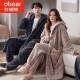 Funny Bear Ehepaar Pyjama Flanell Winter Nachthemd Langes Bademant