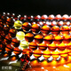 Amber Beads One Thing One Picture One Certificate Amber Beads String 108 Women's Necklace Black Brown Burgundy Water Purification Grade Beads String 20.22g 6.5mm