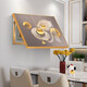 Villa Electric Meter Box Hydraulic Decorative Painting Modern Simple Horizontal Version Restaurant Boîte de courant faible peinture Résumé ART ART SOIX MURAL