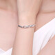 Yuan Shengfu's new PT950 fashionable colorful wave platinum bracelet, exquisite shiny platinum hand jewelry for women, 12.23 grams, length 16CM