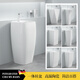 Thin edge new square integrated column ceramic basin wash basin balcony floor-standing one-piece modern column basin household F type single basin with water supply
