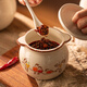 Newair lard jar ceramic high temperature resistant household kitchen salt chili oil meat oil storage jar oil jar can be placed in the refrigerator with lid Flowers and Birds Announcement 1Jin Jin is equal to 0.5kg, 700ml packed - free spoon