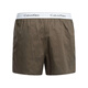 Calvin Kleinck Herren Baumwollmode komfortable Boxer Unterwäsche 2 Packs NB1396A TMY BROWN/Schwarz L.
