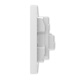 ABB switch socket panel 86 type 10A inclined five-hole socket ten sets Yingzhi series white