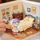 Ruolai Super World Bedroom Diy House assembled building blocks toys for children's birthday Chinese Valentine's Day gift