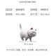 Zhenxi Kittten Desktop Ornamente für Mädchen Geburtstagsgeschenke für Freundinnen und Freundinnen auf ihren Schreibtischen süße Computertische 520 Kätzchen Ornamente [9 Pakete]