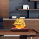 Jishanyuan es una vela suave, adornos de botes de oro de terciopelo, artesanías, artesanías, decoración de gabinete de entrada de la sala de estar, regalos de apertura y en movimiento H1098 es una vela suave