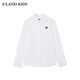 E LAND KIDS new season girls' lace lapel badge embroidered shirt Ivory ivory/39 120