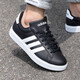 阿迪达斯 （adidas）休闲鞋男鞋女鞋2025夏季新款运动鞋GRAND COURT 2.0低帮轻便板鞋 GW9196黑色 39
