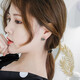 BOMP Old Phoenix Gold Store Korean Micropaved Zirconia Black Swan S925 Silver Needle Earrings Female Super Fairy Versatile Earrings Black Swan Earrings