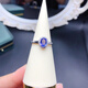 Luxurious natural tanzanite ring is noble and elegant, completely pure quality. Explosive sparkling 925 silver fine inlaid supports testing. Natural tanzanite ring is noble, elegant and completely pure product.