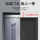 Nijinjia Class Anti-theft Door Household Entry Door Ventilation Door Middle Door Safety Door Higher Door Head + Aluminum Foil Filling + Ventilation and Breathable Anti-Prying Dark Hinging Page Entering Door Custom Door 2150*960/2050*1050 Higher Door Head + Remote Visual Intelligent Lock + Package Installation