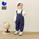 Mini Bara [Soft denim baby overalls] Soft and elastic skin-friendly fashion jeans for boys and girls