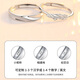 MZMZ Cupid's Feather Couple Ring PT950 Platinum Pair of Plain Rings Requesting Wedding Rings for Girlfriend's Birthday Gift Local Warehouse for Next-Day Delivery - Light Luxury Living Rings Free Engraving (Live/Closed Both)