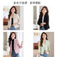 Jian Ting Spring and Autumn Fashion New Off-White Small Suit Jacket Women's Korean Slim Short Casual Small Suit Top Single Off-White Suit L