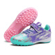 VIAPI Football Chaussures pour enfants TF Nails cassés pour filles élèves de l'école primaire professionnels entraînant moyen et grands garçons enfants baskets d'herbe W6195 Mandarin Duck Pink Mint Green Broken Nails 30 Sports Sports Shoe Taille