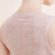 Keep quick-drying loose nude yoga suit vest for women wearing fitness clothes summer short-sleeved 12417 milk tea powder L