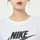 耐克NIKE女士T恤24新款运动服装跑步健身衣纯色棉质百搭透气圆领短袖 BV6176-100 XL